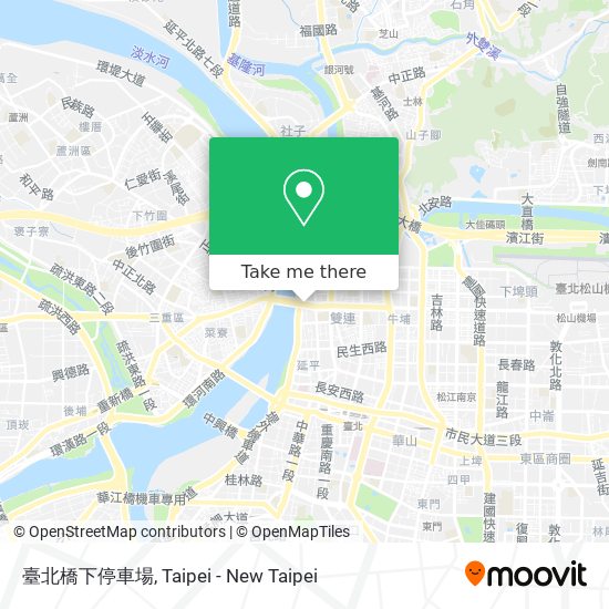 臺北橋下停車場地圖