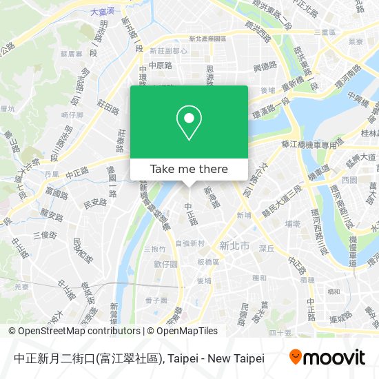 中正新月二街口(富江翠社區) map