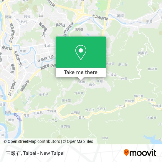 三墩石地圖
