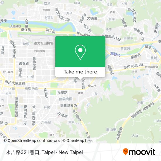 永吉路321巷口地圖