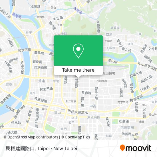 民權建國路口 map