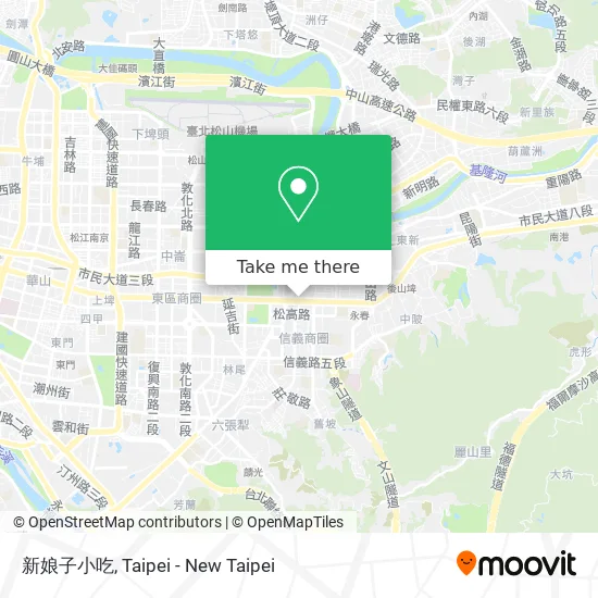 新娘子小吃 map