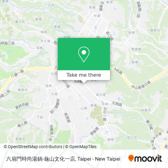 六扇門時尚湯鍋-龜山文化一店 map