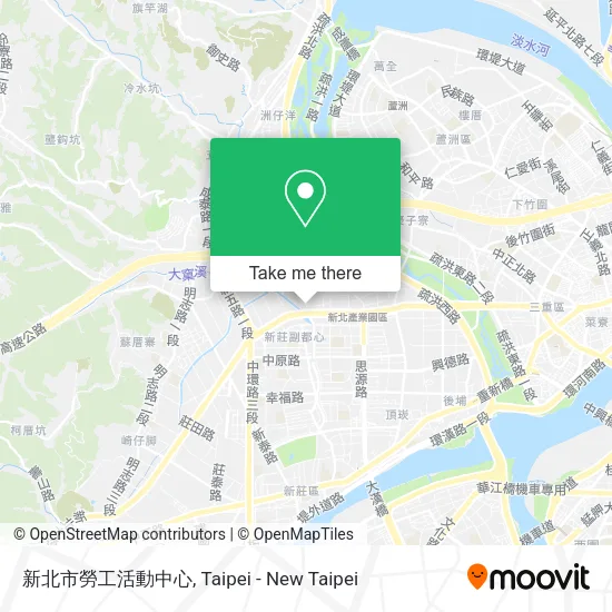 新北市勞工活動中心地圖