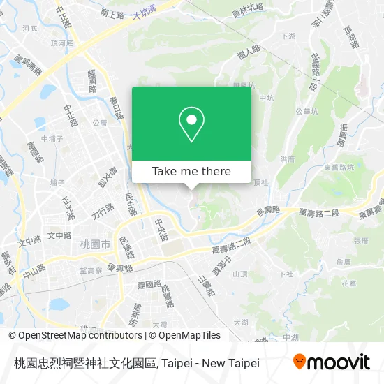 桃園忠烈祠暨神社文化園區地圖