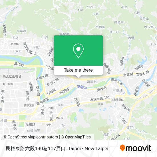民權東路六段190巷117弄口地圖