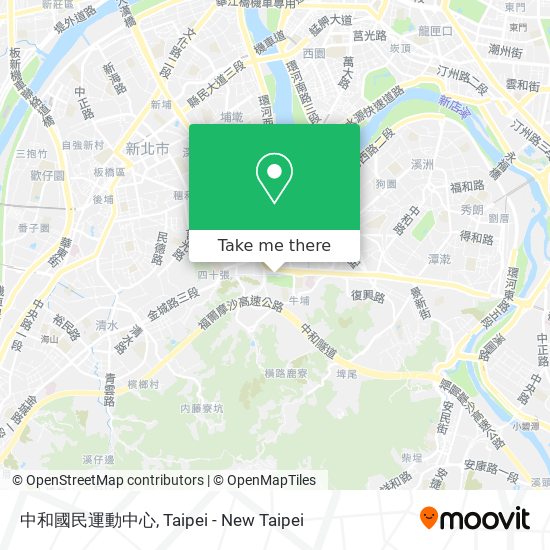 中和國民運動中心地圖
