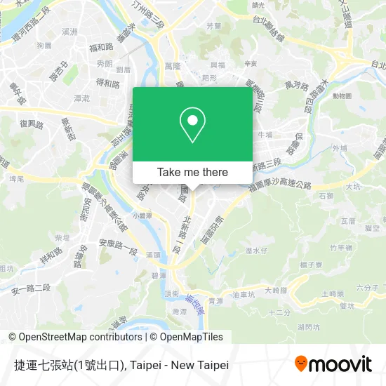 捷運七張站(1號出口) map