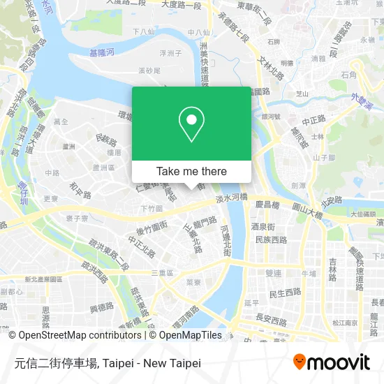 元信二街停車場地圖
