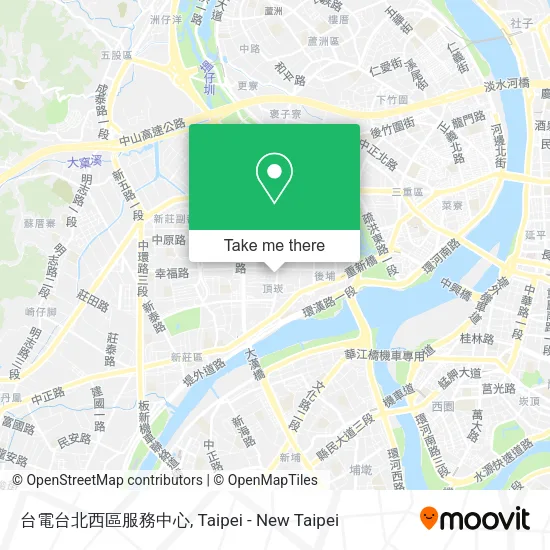 台電台北西區服務中心地圖