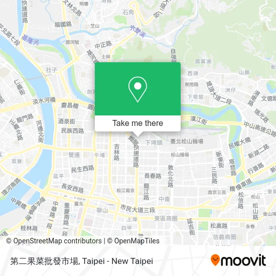 第二果菜批發市場地圖