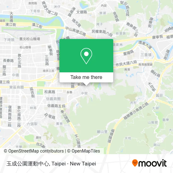 玉成公園運動中心地圖