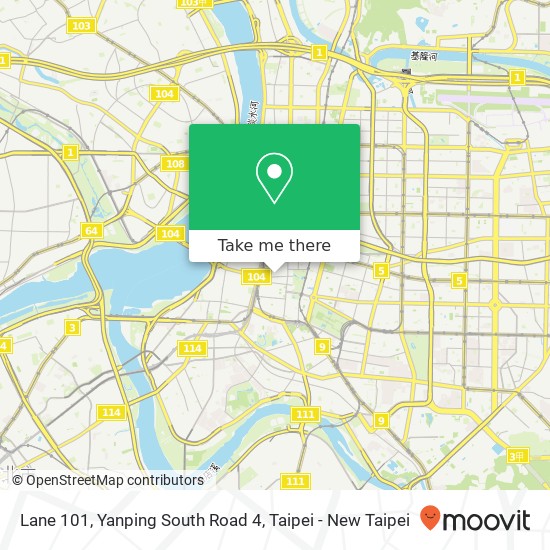 Lane 101, Yanping South Road 4 map