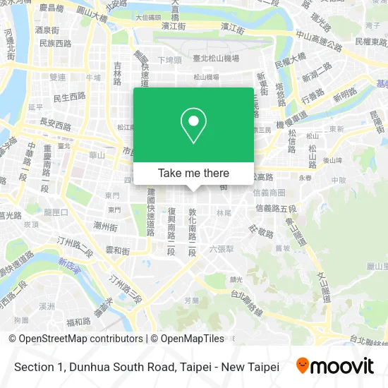 Section 1, Dunhua South Road地圖
