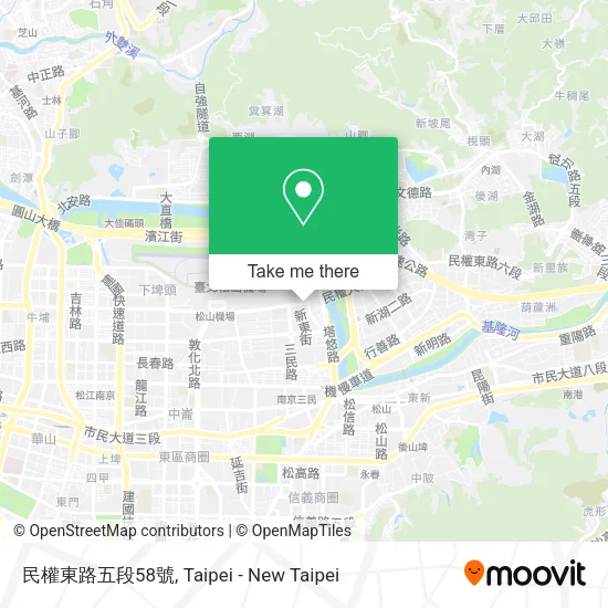 民權東路五段58號地圖