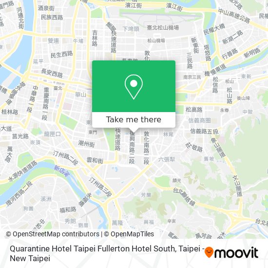 Quarantine Hotel Taipei Fullerton Hotel South map