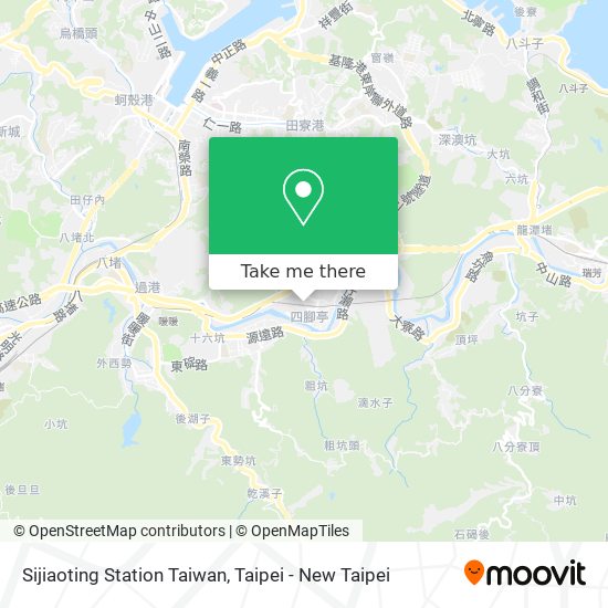 Sijiaoting Station Taiwan map