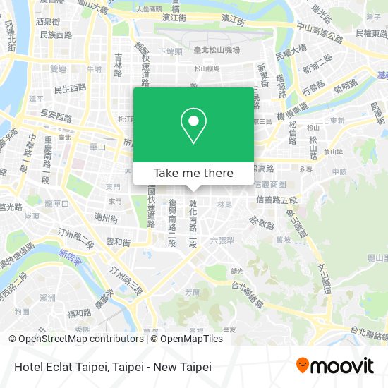 Hotel Eclat Taipei map