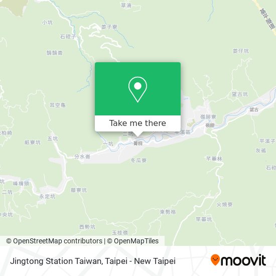 Jingtong Station Taiwan map