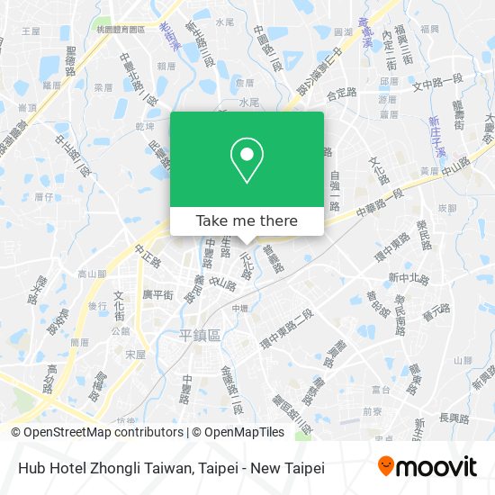 Hub Hotel Zhongli Taiwan地圖