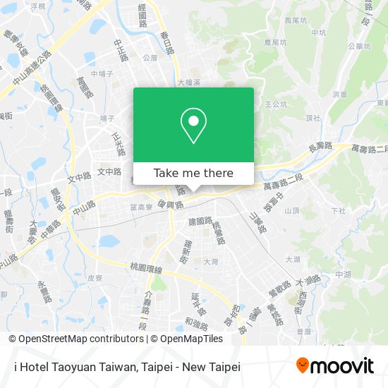 i Hotel Taoyuan Taiwan map