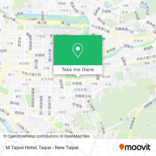 M Taipei Hotel地圖