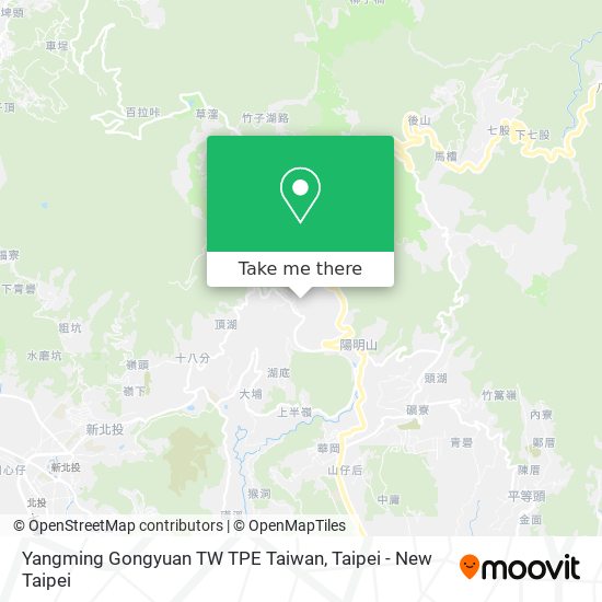 Yangming Gongyuan TW TPE Taiwan地圖