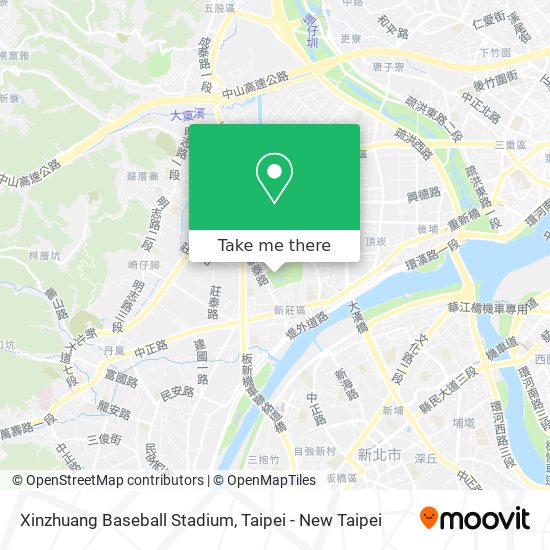 Xinzhuang Baseball Stadium地圖