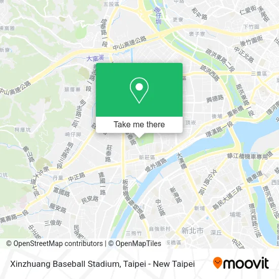 Xinzhuang Baseball Stadium map