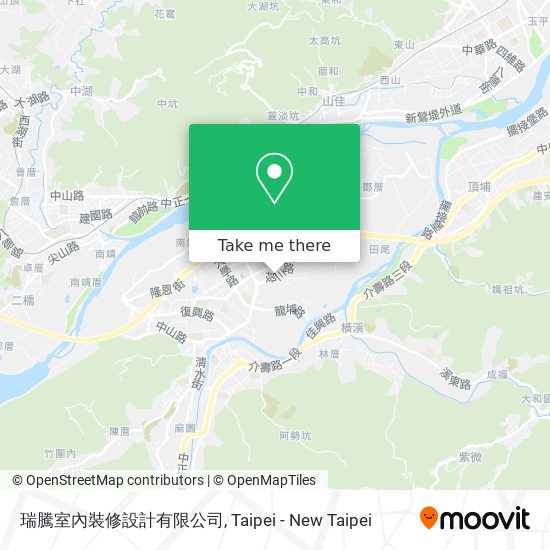 瑞騰室內裝修設計有限公司地圖