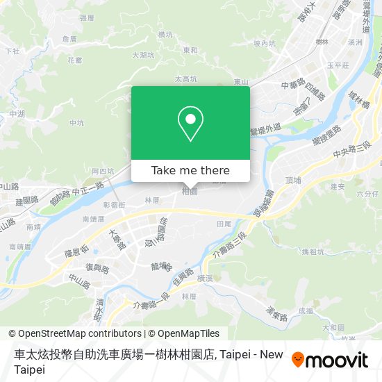 車太炫投幣自助洗車廣場ー樹林柑園店地圖