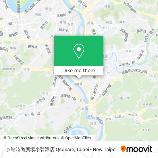 京站時尚廣場小碧潭店 Qsquare map