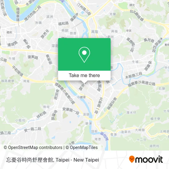 忘憂谷時尚舒壓會館地圖