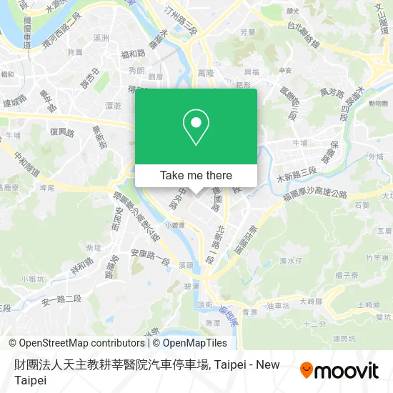 財團法人天主教耕莘醫院汽車停車場地圖