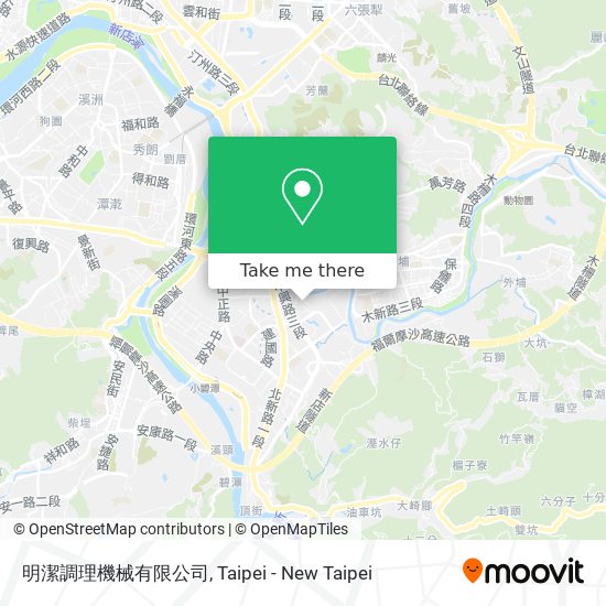 明潔調理機械有限公司地圖