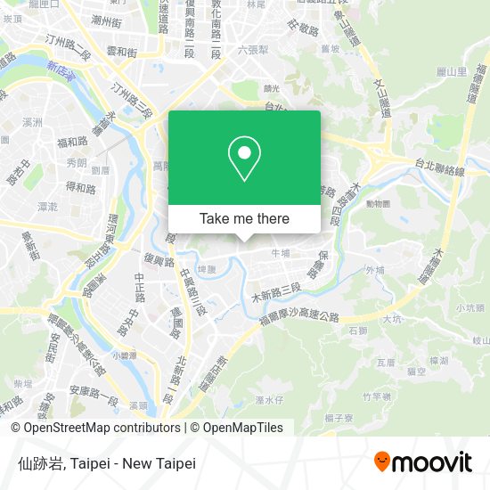 仙跡岩地圖