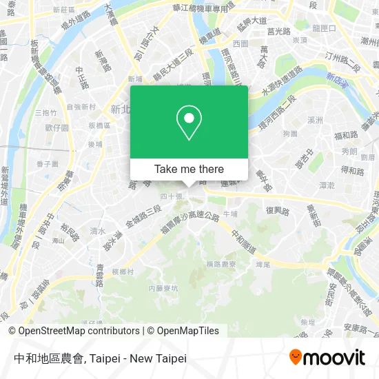 中和地區農會 map