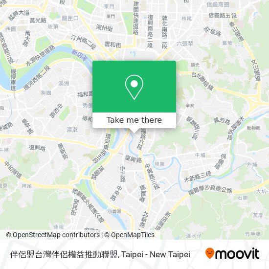 伴侶盟台灣伴侶權益推動聯盟 map