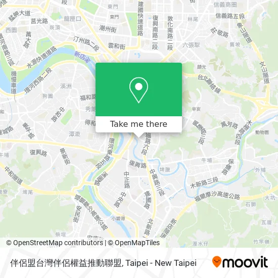 伴侶盟台灣伴侶權益推動聯盟地圖