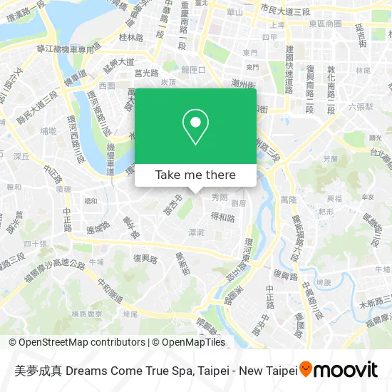 美夢成真 Dreams Come True Spa map