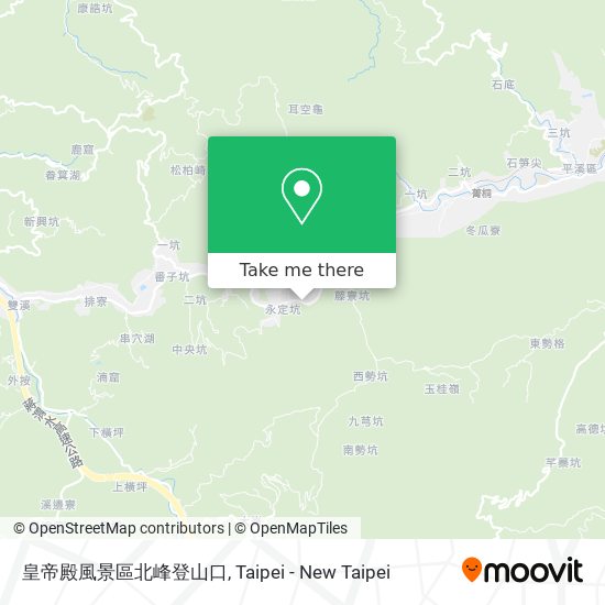 皇帝殿風景區北峰登山口 map