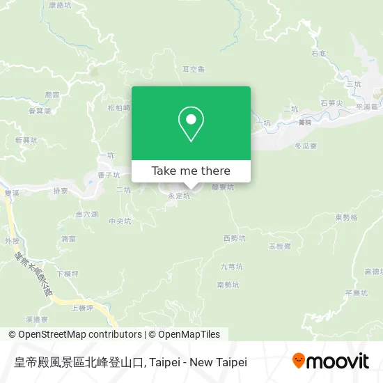 皇帝殿風景區北峰登山口 map