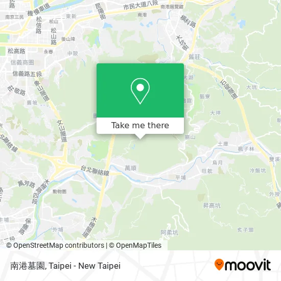 南港墓園 map