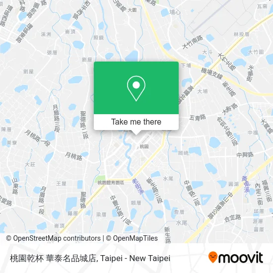 桃園乾杯 華泰名品城店地圖