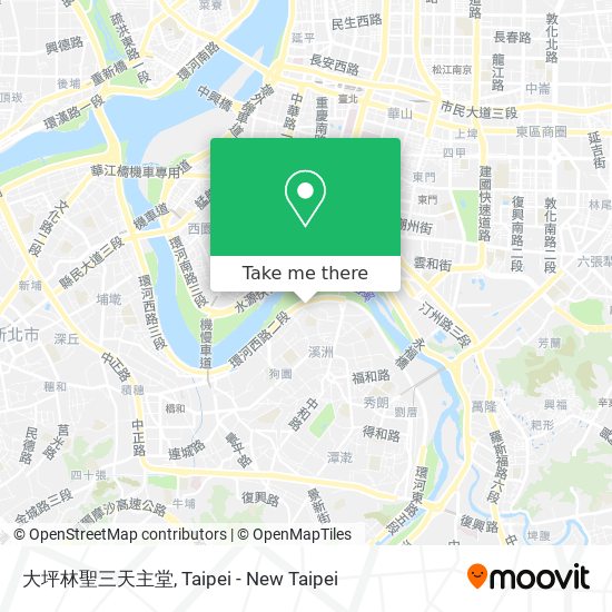 大坪林聖三天主堂 map