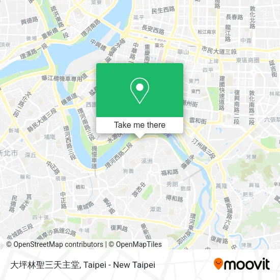 大坪林聖三天主堂地圖