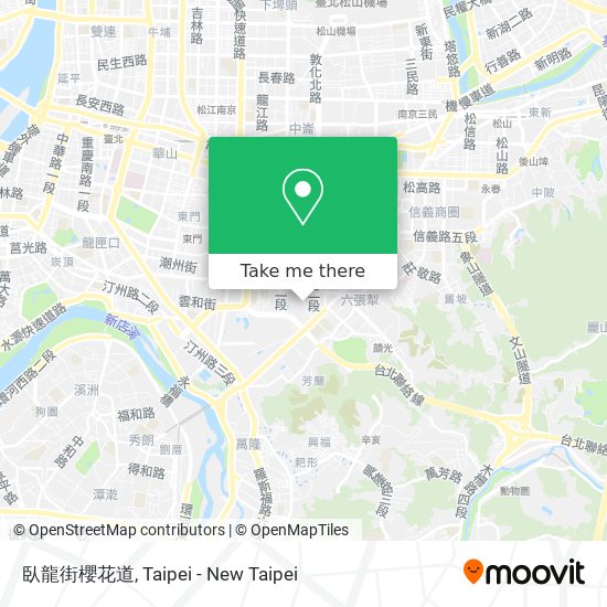 臥龍街櫻花道 map