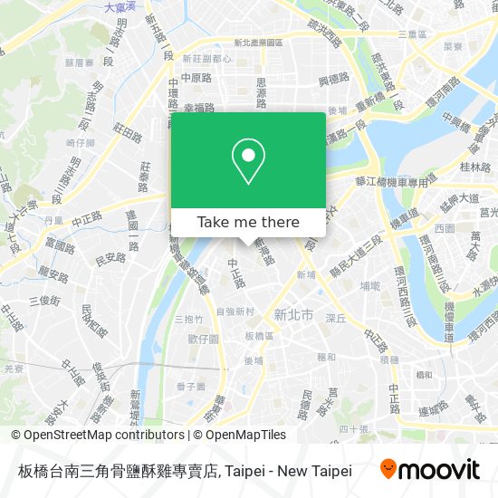 板橋台南三角骨鹽酥雞專賣店 map