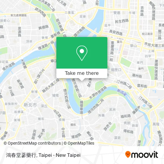 鴻春堂蔘藥行地圖