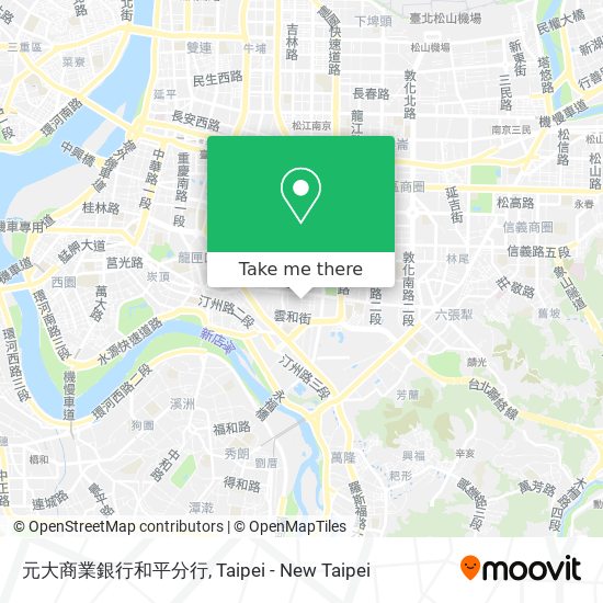 元大商業銀行和平分行 map